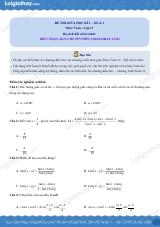 Đề thi giữa kì 1 Toán 11 Kết nối tri thức - Đề số 1